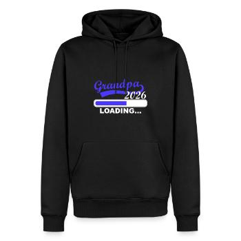 Großvater 2026 Lädt Bald - Männer Premium Bio Hoodie - Schwarz - Vorne - Nico (187cm)