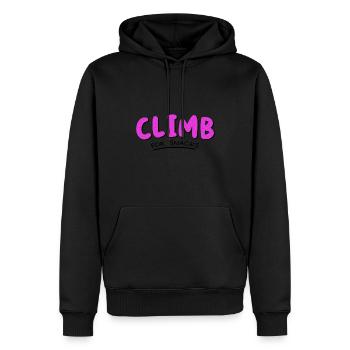 Climb For Snacks Bouldering Rock Climbing Rock Bou - Männer Premium Bio Hoodie - Schwarz - Vorne - Nico (187cm)