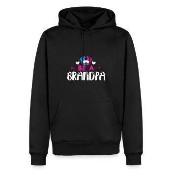 Werdender Opa, Endlich werde ich ein Opa - Männer Premium Bio Hoodie - Schwarz - Vorne - Nico (187cm)