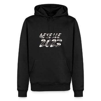 Geselle 2023 Gesellenprüfung - Männer Premium Bio Hoodie - Schwarz - Vorne - Nico (187cm)