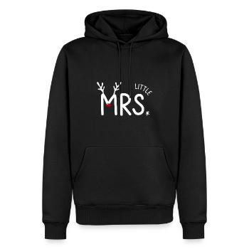 Rentier Familie Familienoutfit Weihnachten - Männer Premium Bio Hoodie - Schwarz - Vorne - Nico (187cm)