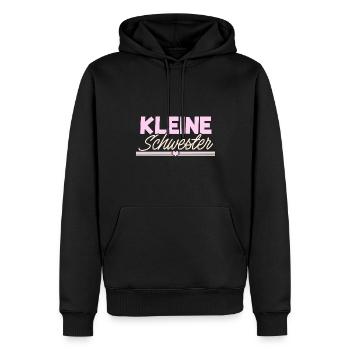 Kleine Schwester - Männer Premium Bio Hoodie - Schwarz - Vorne - Nico (187cm)