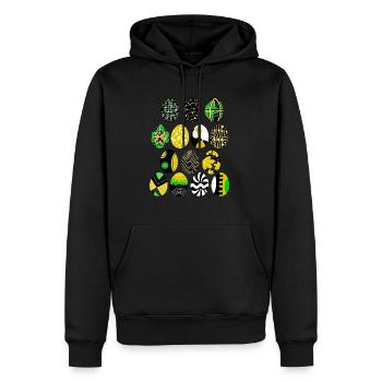 Ostereier - Männer Premium Bio Hoodie - Schwarz - Vorne - Nico (187cm)