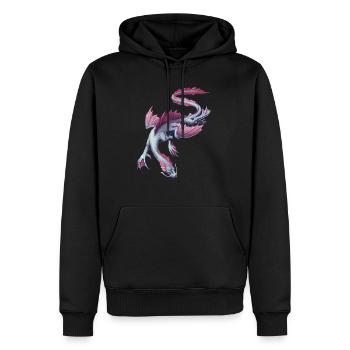 water dragon - Männer Premium Bio Hoodie - Schwarz - Vorne - Nico (187cm)