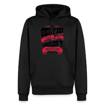 its a celtic thing you wouldnt understan - Men’s Premium Organic Hoodie - black - Front - Nico (187cm)