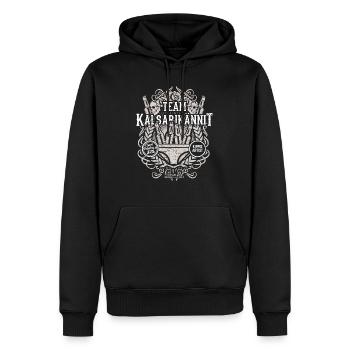 Kalsarikännit Team Kalsarikännit Kippis Artist - Männer Premium Bio Hoodie - Schwarz - Vorne - Nico (187cm)