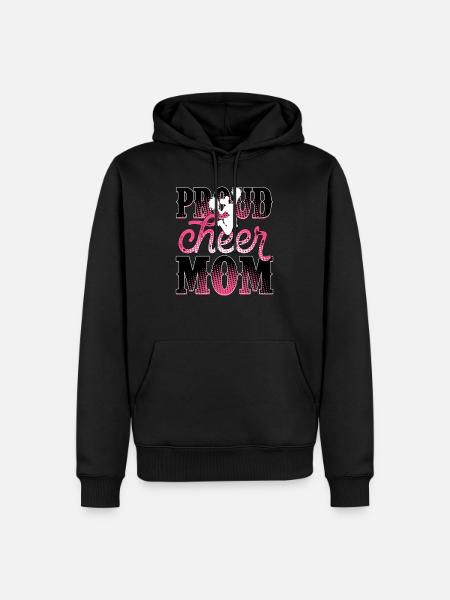 Proud Cheer Mom - Men’s Premium Organic Hoodie - black