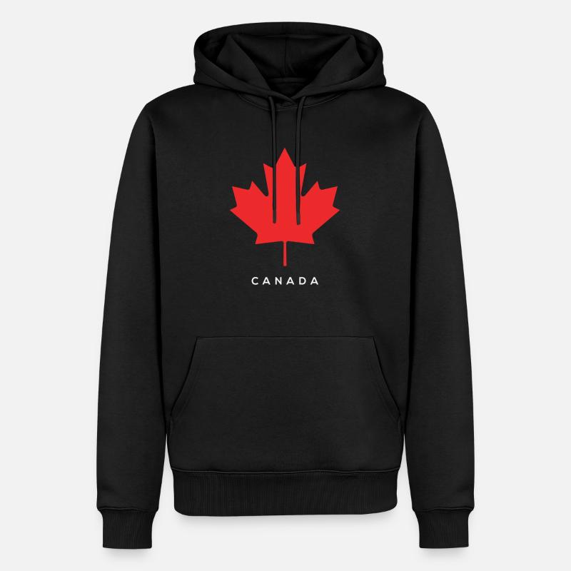 Amant du Canada - Sweat à capuche Premium bio Homme - noir