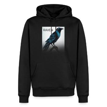 Odin's Raven - Sweat à capuche Premium bio Homme - noir - Devant - Nico (187cm)