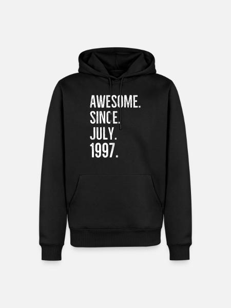 Awesome Since July 1997 - Men’s Premium Organic Hoodie - black