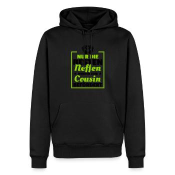 Nur Die Besten Neffen Werden Zum Cousin Befördert - Männer Premium Bio Hoodie - Schwarz - Vorne - Nico (187cm)