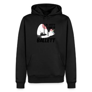 Zu Fett Für Ballett Tänzer Ballerina Tanzen Tanzku - Männer Premium Bio Hoodie - Schwarz - Vorne - Nico (187cm)