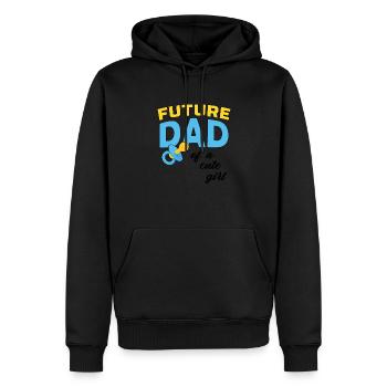 Future Dad Father's Day Dad To Be Daddy Family Chi - Männer Premium Bio Hoodie - Schwarz - Vorne - Nico (187cm)
