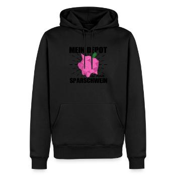 Mein Depot Ist Mein Sparschwein Aktionär Investier - Männer Premium Bio Hoodie - Schwarz - Vorne - Nico (187cm)