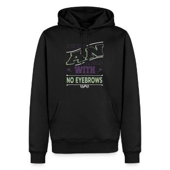 choc électrique idée cadeau drôle dictons artisanat - Sweat à capuche Premium bio Homme - noir - Devant - Nico (187cm)