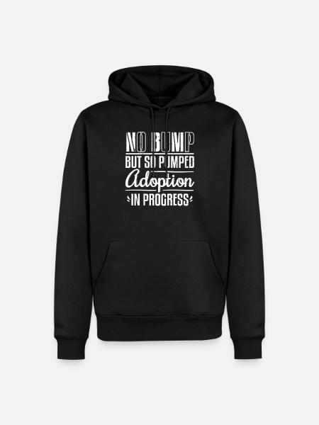 Adoption In Progress - Men’s Premium Organic Hoodie - black