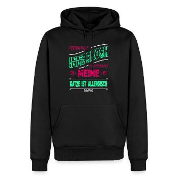 witzig spruch seekatze bday perserkatze lustig - Männer Premium Bio Hoodie - Schwarz - Vorne - Nico (187cm)