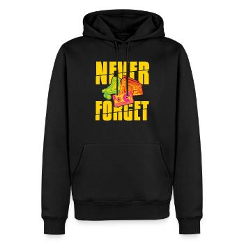 Forget Walkman Roller Blade Stereo - Men’s Premium Organic Hoodie - black - Front - Nico (187cm)