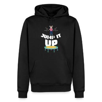 It Up Trampoline Trampolining - Men’s Premium Organic Hoodie - black - Front - Nico (187cm)