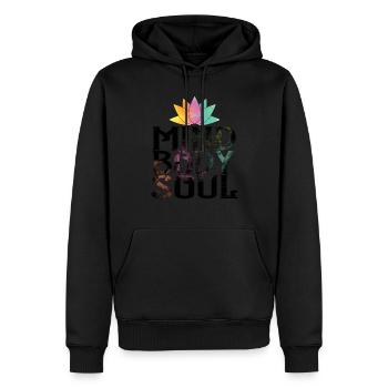 Mind Body Soul Meditate Spirituality Relaxation Me - Männer Premium Bio Hoodie - Schwarz - Vorne - Nico (187cm)