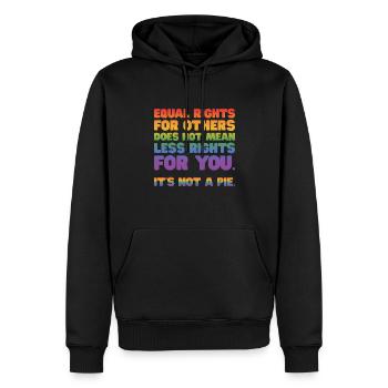 Equal Rights For Others Does Not Mean Less Rights - Männer Premium Bio Hoodie - Schwarz - Vorne - Nico (187cm)
