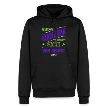 lustig spaß lustiger spruch bday spruch geek - Männer Premium Bio Hoodie - Schwarz - Vorne - Nico (187cm)