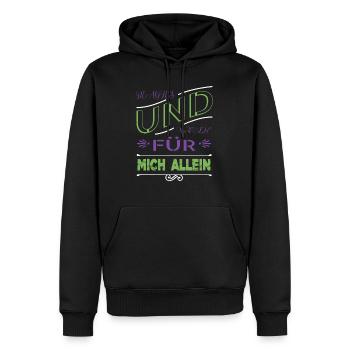 kann spuren enthalten pfote geek - Männer Premium Bio Hoodie - Schwarz - Vorne - Nico (187cm)
