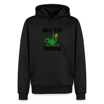 Mul-Tea Tasking Tea Lover Tea Drinker Tea Brewing - Männer Premium Bio Hoodie - Schwarz - Vorne - Nico (187cm)