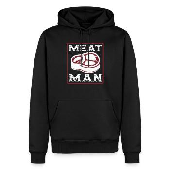Im A Butcher Can You Handle Meat - Men’s Premium Organic Hoodie - black - Front - Nico (187cm)