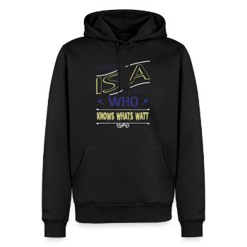 electrician beer electrician apprentice awesome - Männer Premium Bio Hoodie - Schwarz - Vorne - Nico (187cm)