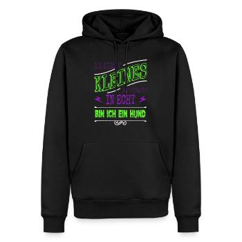 lustiger spruch cool hunderasse hundeliebhaber - Männer Premium Bio Hoodie - Schwarz - Vorne - Nico (187cm)