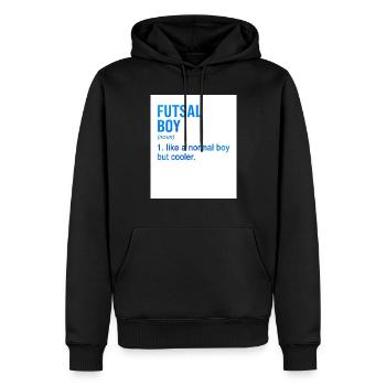 Futsal Boy Like A Normal Boy But Cooler Indoor Soc - Männer Premium Bio Hoodie - Schwarz - Vorne - Nico (187cm)