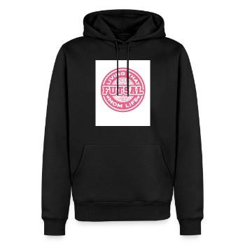 Living That Futsal Mom Life Indoor Soccer Football - Männer Premium Bio Hoodie - Schwarz - Vorne - Nico (187cm)