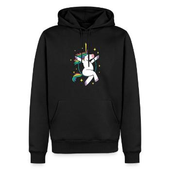 Unicorn Graphic Gymnast Gymnastics Acrobat Acrobat - Männer Premium Bio Hoodie - Schwarz - Vorne - Nico (187cm)