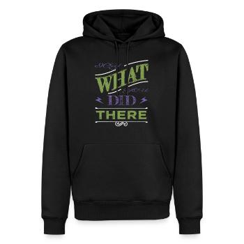 birthday present sayings dinosaur lover present - Männer Premium Bio Hoodie - Schwarz - Vorne - Nico (187cm)
