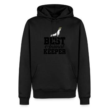 Best Animal Keeper Graphic Animal Lover Zoo Keeper - Männer Premium Bio Hoodie - Schwarz - Vorne - Nico (187cm)