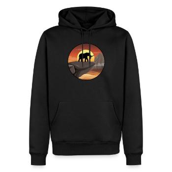 Retro Graphic Animal Keeper Zoo Keeper Animal Love - Männer Premium Bio Hoodie - Schwarz - Vorne - Nico (187cm)