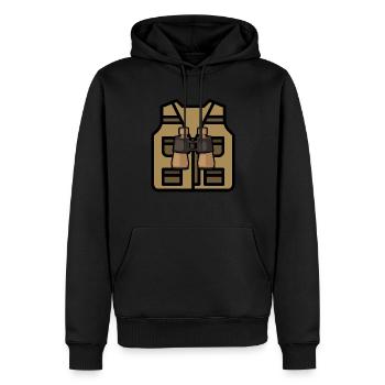 Costume Graphic Animal Keeper Zoo Keeper Animal Lo - Männer Premium Bio Hoodie - Schwarz - Vorne - Nico (187cm)