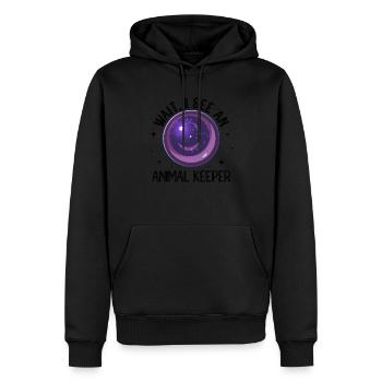 Wait I See An Animal Keeper Animal Lover Zookeeper - Männer Premium Bio Hoodie - Schwarz - Vorne - Nico (187cm)