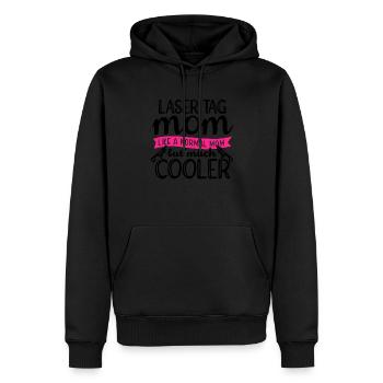 Im A Laser Tag Mom Just Like A Normal Mom Except M - Männer Premium Bio Hoodie - Schwarz - Vorne - Nico (187cm)