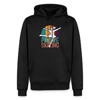Figure Skating Vintage - Men’s Premium Organic Hoodie - black - Front - Nico (187cm)