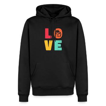 Love Graphic Hamster Pet Owner Animal Lover Rodent - Männer Premium Bio Hoodie - Schwarz - Vorne - Nico (187cm)