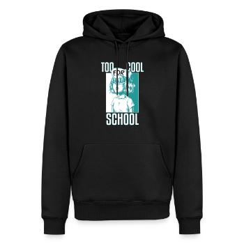 Too Cool For High School - Men’s Premium Organic Hoodie - black - Front - Nico (187cm)