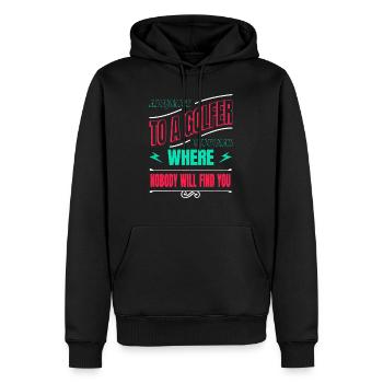 golfcoachgifts golfcoachgift funny animals - Männer Premium Bio Hoodie - Schwarz - Vorne - Nico (187cm)