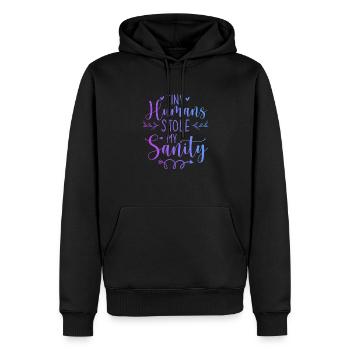 Tiny Humans Stole My Heart Daycare Provider Babysi - Männer Premium Bio Hoodie - Schwarz - Vorne - Nico (187cm)