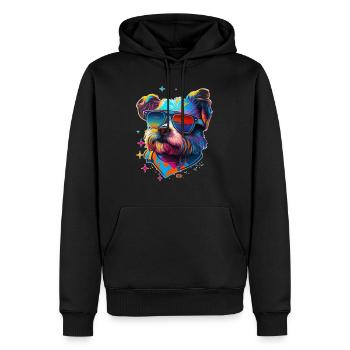 West-Highland-White-Terrier Hipster Rassehund - Männer Premium Bio Hoodie - Schwarz - Vorne - Nico (187cm)
