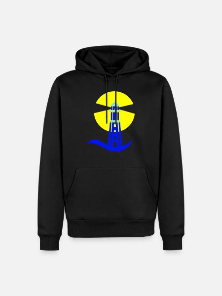 lighthouse - Men’s Premium Organic Hoodie - black
