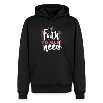 Faith Is All I Need Doves - Männer Premium Bio Hoodie - Schwarz - Vorne - Nico (187cm)