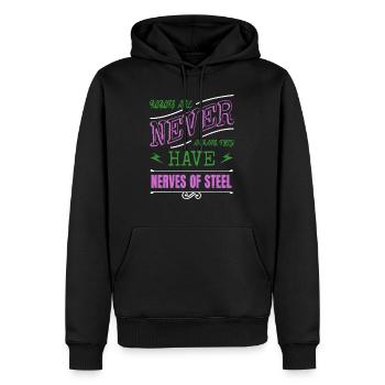 biomedical engineering geek computer automation - Männer Premium Bio Hoodie - Schwarz - Vorne - Nico (187cm)