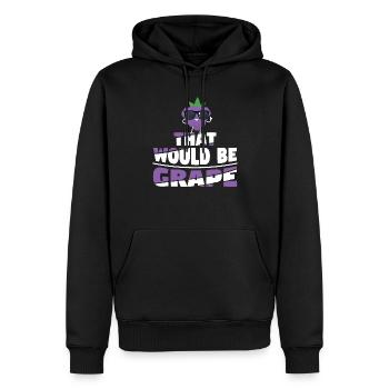 That Would Be Grape - Männer Premium Bio Hoodie - Schwarz - Vorne - Nico (187cm)